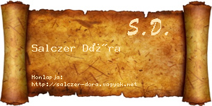 Salczer Dóra névjegykártya